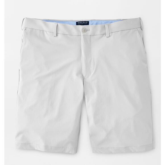 Peter Millar Performance Chino Short Mens 38 White Stretch Straight Leg Pockets - Picture 3 of 10
